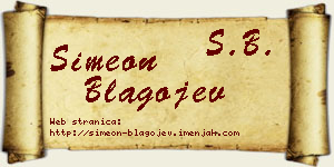 Simeon Blagojev vizit kartica
